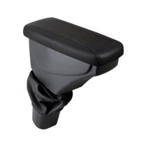 Apoio De Braço Chevrolet Onix Couro Preto Costura Preta