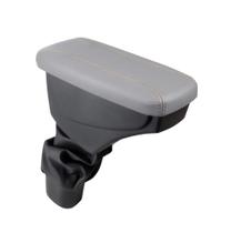 Apoio De Braço Chevrolet Tracker Couro Cinza Costura Marrom