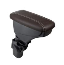 Apoio De Braço Chevrolet Tracker Couro Marrom Cost. Branca