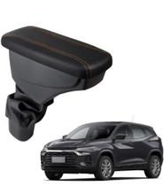 Apoio De Braço Chevrolet Tracker Couro Preto Cost. Laranja Apoio De Braço Chevrolet Tracker Couro Preto Cost. Laranja