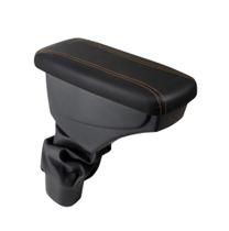 Apoio De Braço Chevrolet Tracker Couro Preto Cost. Laranja