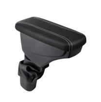 Apoio De Braço Chevrolet Tracker Couro Preto Costura Branca