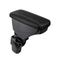 Apoio De Braço Chevrolet Tracker Couro Preto Costura Cinza