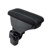 Apoio De Braço Chevrolet Tracker Tecido Preto Cost. Branca