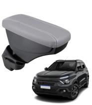 Apoio De Braço Citroen C3 Couro Cinza Costura Branca Apoio De Braço Citroen C3 Couro Cinza Costura Branca