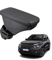 Apoio De Braço Citroen C3 Couro Grafite Sem Costura Apoio De Braço Citroen C3 Couro Grafite Sem Costura