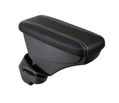 Apoio De Braço Citroen C3 Couro Preto Costura Branca Apoio De Braço Citroen C3 Couro Preto Costura Branca