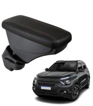 Apoio De Braço Citroen C3 Couro Preto Costura Marrom Apoio De Braço Citroen C3 Couro Preto Costura Marrom