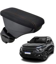 Apoio De Braço Citroen C3 Tecido Preto Costura Laranja Apoio De Braço Citroen C3 Tecido Preto Costura Laranja