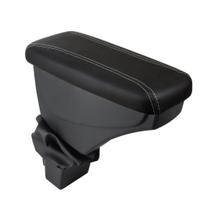 Apoio De Braço City Couro Preto Cost. Cinza Apoio De Braço City Couro Preto Cost. Cinza