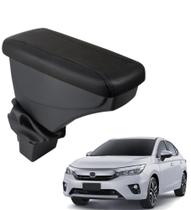 Apoio De Braço City Couro Preto Cost. Preta Apoio De Braço City Couro Preto Cost. Preta