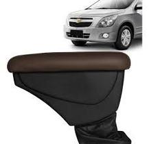 Apoio de braço Cobat material sintético marrom com costura branca