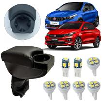 Apoio De Braço Com Porta Copos Argo E Cronos 2017/2021 + LED Apoio De Braço Com Porta Copos Argo E Cronos 2017/2021 + LED