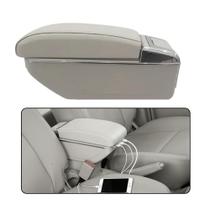 Apoio de Braço Console Universal Cinza Corsa Palio Gol Celta