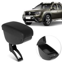 Apoio de Braço Duster/Oroch 11/18 Encaixe Freio de Mão Ecologico Preto com Costura Preta 600709