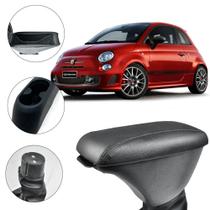 Apoio De Braço Fiat 500 2010/2011 Preto Com Costura Preta