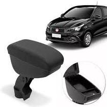 Apoio de braço Fiat Argo... material sintético preto c/costura laranja Apoio de braço Fiat Argo... material sintético preto c/costura laranja
