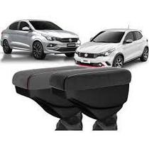 Apoio de braço Fiat Argo...tecido cinza c/costura cinza