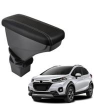 Apoio De Braço Honda Wr-v Couro Preto Costura Cinza Apoio De Braço Honda Wr-v Couro Preto Costura Cinza