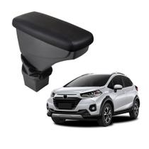 Apoio De Braço Honda Wr-v Couro Preto Sem Costura