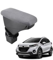 Apoio De Braço Honda Wr-v Tecido Cinza Sem Costura