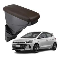 Apoio De Braço Hyundai Hb20 Couro Marrom Sem Costura Apoio De Braço Hyundai Hb20 Couro Marrom Sem Costura