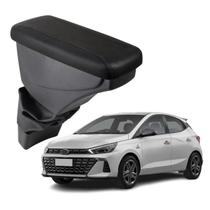 Apoio De Braço Hyundai Hb20 Couro Preto Costura Preta Apoio De Braço Hyundai Hb20 Couro Preto Costura Preta