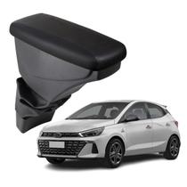 Apoio De Braço Hyundai Hb20 Couro Preto Sem Costura Apoio De Braço Hyundai Hb20 Couro Preto Sem Costura