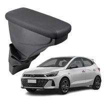 Apoio De Braço Hyundai Hb20x Couro Grafite Sem Costura Apoio De Braço Hyundai Hb20x Couro Grafite Sem Costura