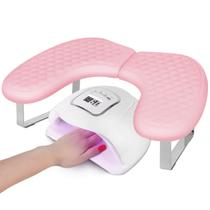 Apoio de braço Jazalz Manicure em forma de U Almofada de descanso para mãos rosa