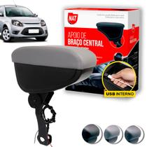 Apoio de Braço Ka Ano 2008 Até 2013 C/ Usb - Encaixe Fecho do Cinto