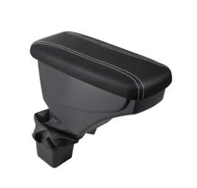 Apoio De Braço Nissan Kicks Couro Preto Costura Branca Apoio De Braço Nissan Kicks Couro Preto Costura Branca