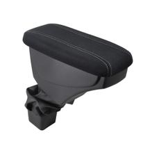 Apoio De Braço Nissan Kicks Tecido Preto Costura Cinza Apoio De Braço Nissan Kicks Tecido Preto Costura Cinza