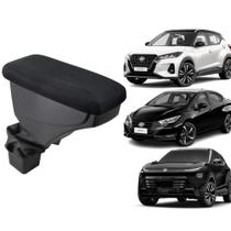 Apoio De Braço Nissan Kicks Tecido Preto Sem Costura Apoio De Braço Nissan Kicks Tecido Preto Sem Costura