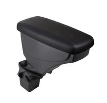 Apoio De Braço Nissan Versa Couro Preto Sem Costura