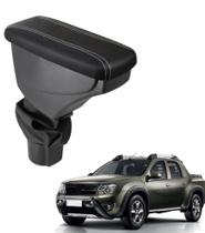 Apoio De Braço Renault Duster Couro Preto Costura Branca Apoio De Braço Renault Duster Couro Preto Costura Branca
