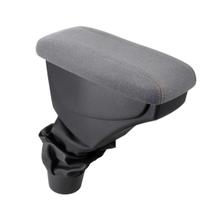 Apoio De Braço Renault Duster Tecido Cinza Costura Laranja