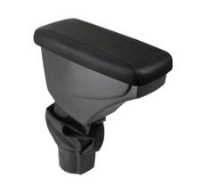 Apoio De Braço Renault Oroch Couro Preto Costura Cinza