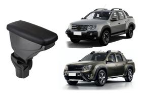 Apoio De Braço Renault Oroch Couro Preto Sem Costura