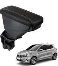 Apoio De Braço Strada material sintético Preto Cost. Cinza