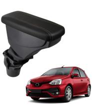 Apoio De Braço Toyota Etios Couro Preto Costura Marrom Apoio De Braço Toyota Etios Couro Preto Costura Marrom