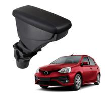 Apoio De Braço Toyota Etios Couro Preto Sem Costura Apoio De Braço Toyota Etios Couro Preto Sem Costura