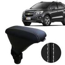 Apoio de braço Tracker material sintético preto com a costura branca Apoio de braço Tracker material sintético preto com a costura branca