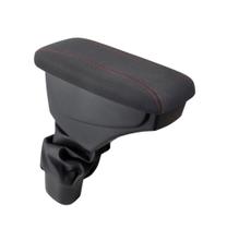 Apoio De Braço Tracker Tecido Grafite Costura Vermelha