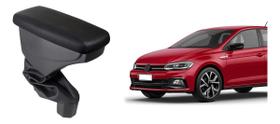 Apoio De Braço Volkswagen Polo Couro Preto Sem Costura