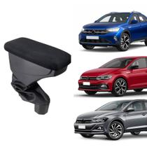 Apoio De Braço Volkswagen Polo Tecido Preto Sem Costura