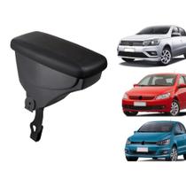 Apoio De Braço Vw Saveiro Couro Preto Sem Costura