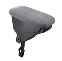 Apoio De Braço Vw Saveiro Tecido Cinza Costura Vermelha