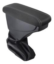 Apoio De Braço Vw Saveiro Tecido Grafite Costura Cinza