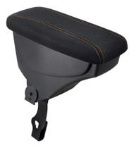 Apoio De Braço Vw Saveiro Tecido Preto Costura Laranja